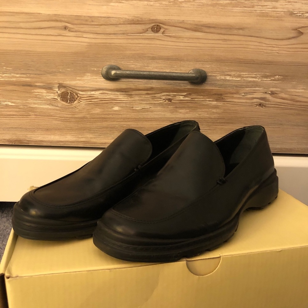 Black Leather Loafers Banana Republic